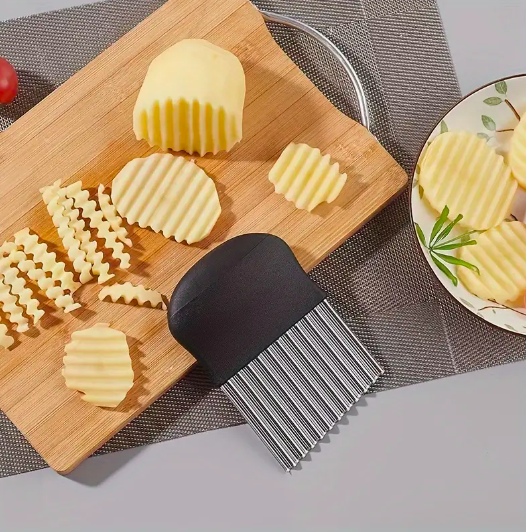 Coupe-légumes ondulé manuel pour frites et salades raffinées