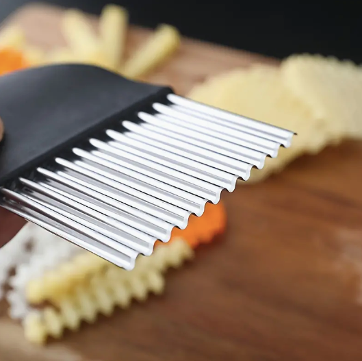 Coupe-légumes ondulé manuel pour frites et salades raffinées