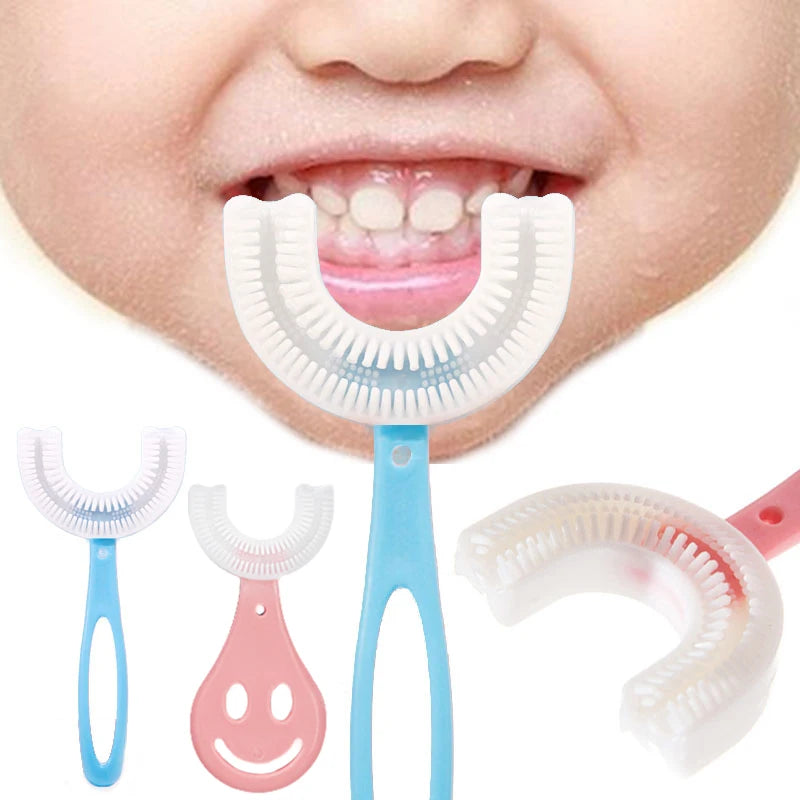 Brosse à dents en forme de U à 360° pour bébé