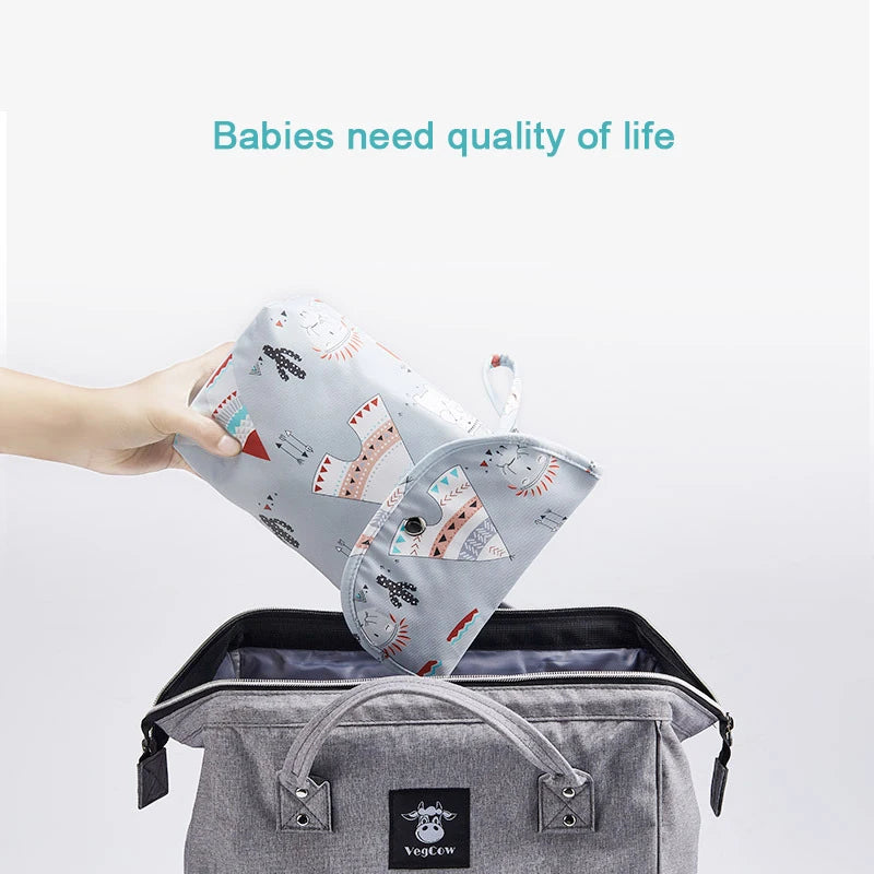 Baby Diaper Bag Organizer Reusable Waterproof Wet Dry Pack Mummy Storage Nappy Handbag Travel Outdoor  Stroller Carry Bag