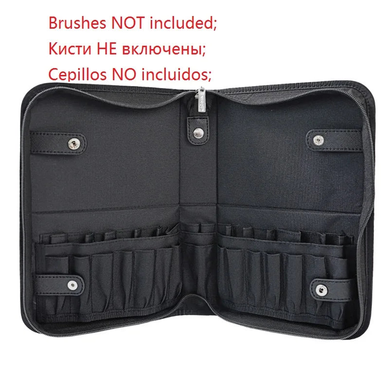 29 Holes Professional Fold Waterproof Women Makeup Brush Tools Bag Organizer Travel Powder Cosmetic Sets Toiletry Case Holder